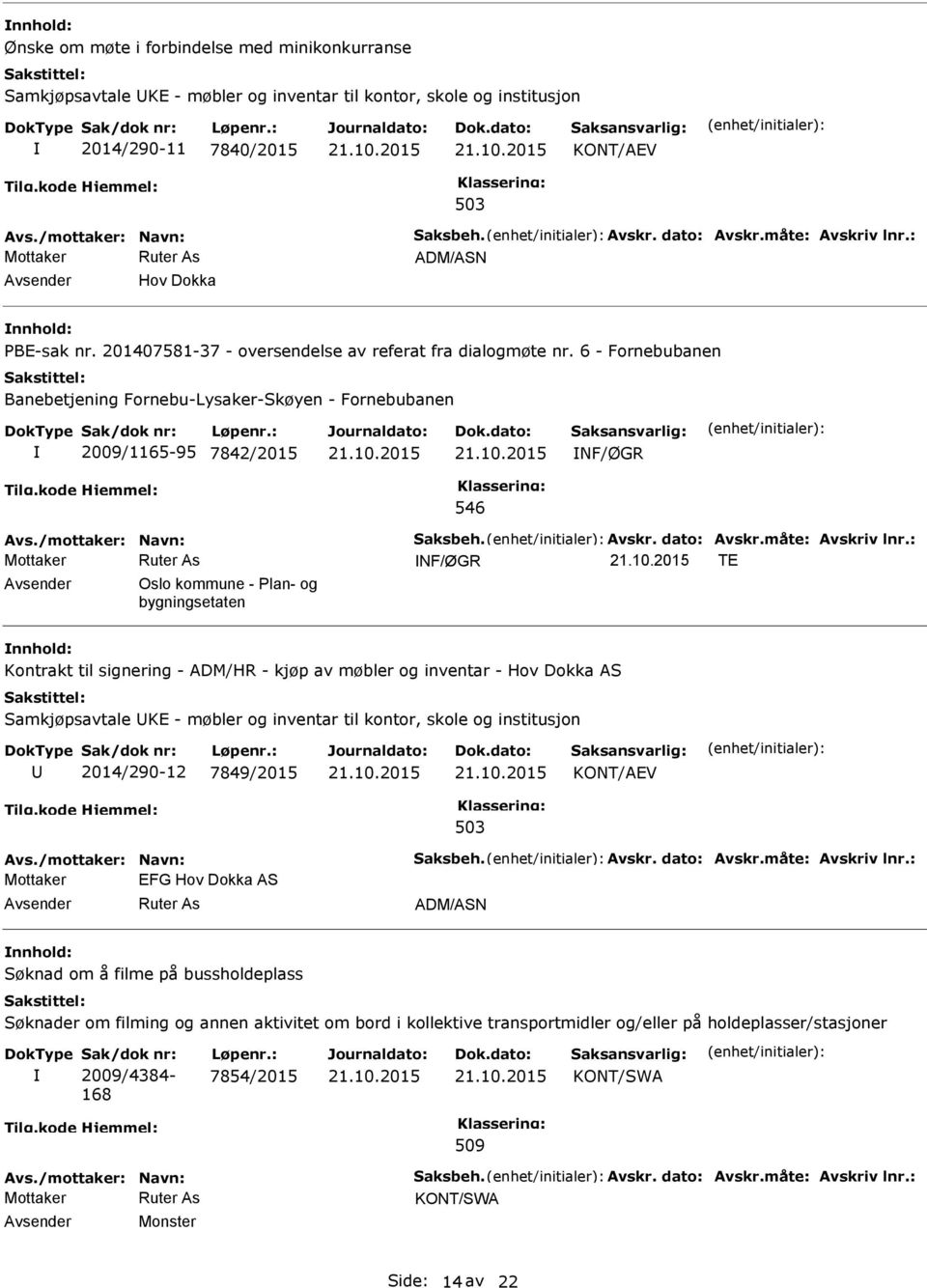 6 - Fornebubanen Banebetjening Fornebu-Lysaker-Skøyen - Fornebubanen 2009/1165-95 7842/2015 NF/ØGR 546 NF/ØGR TE Oslo kommune - Plan- og bygningsetaten Kontrakt til signering - ADM/HR - kjøp av