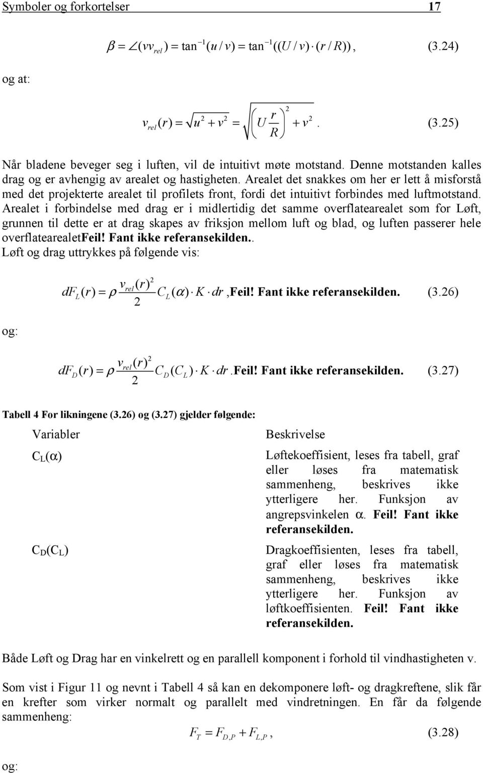 Arealet det snakkes om her er lett å misforstå med det projekterte arealet til profilets front, fordi det intuitivt forbindes med luftmotstand.