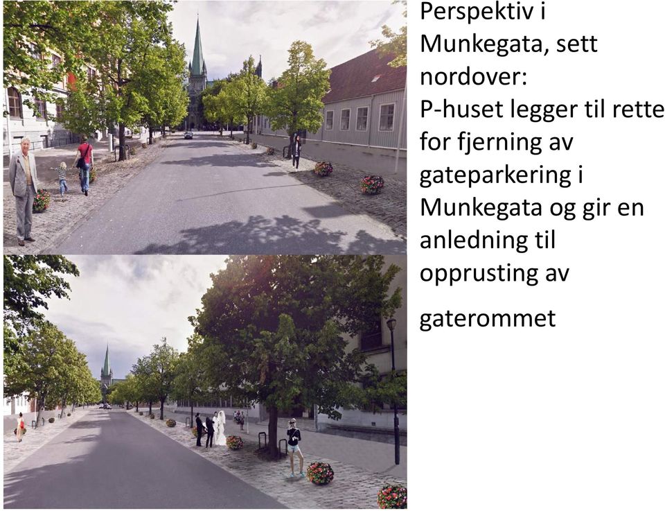 av gateparkering i Munkegata og gir en