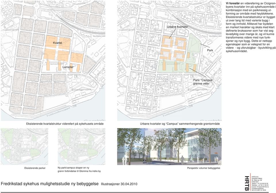 Allikevel har bydelen en markert karakter og skala med klart definerte brukssoner som har vist seg levedyktig over mange år, og vil kunne transformeres videre med nye funksjoner og nye bygg.