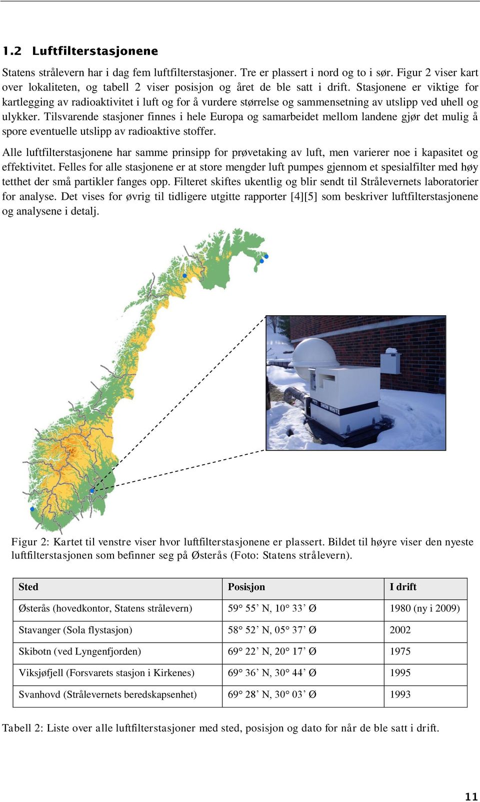 Tilsvarende stasjoner finnes i hele Europa og samarbeidet mellom landene gjør det mulig å spore eventuelle utslipp av radioaktive stoffer.