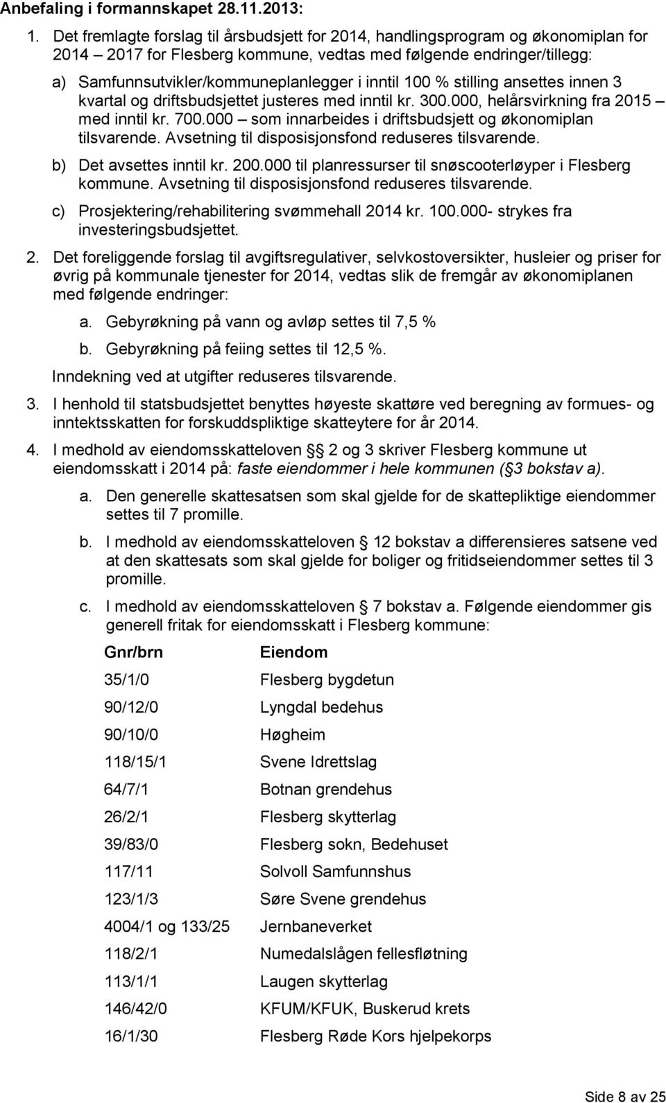 inntil 100 % stilling ansettes innen 3 kvartal og driftsbudsjettet justeres med inntil kr. 300.000, helårsvirkning fra 2015 med inntil kr. 700.