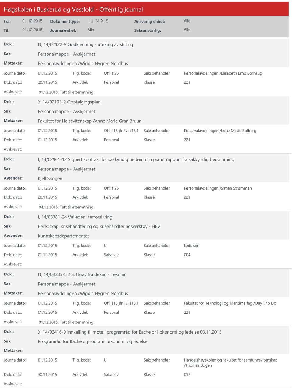 dato: Arkivdel: Personal 221 I, 14/02901-12 Signert kontrakt for sakkyndig bedømming samt rapport fra sakkyndig bedømming Personalmappe - Kjell Skogen Offl 25 Personalavdelingen /Simen Strømmen Dok.