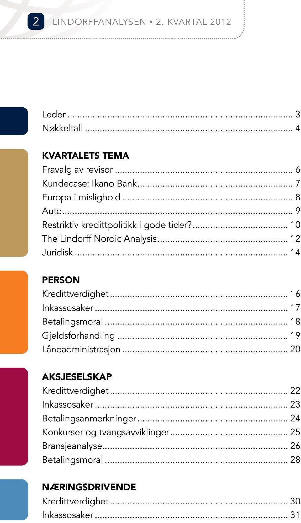 .. 16 Inkassosaker... 17 Betalingsmoral... 18 Gjeldsforhandling... 19 Låneadministrasjon... 2 Aksjeselskap Kredittverdighet... 22 Inkassosaker.