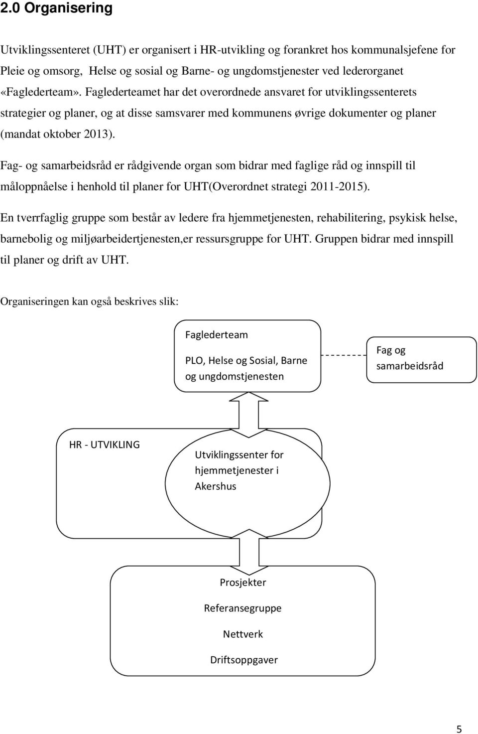 Fag- og samarbeidsråd er rådgivende organ som bidrar med faglige råd og innspill til måloppnåelse i henhold til planer for UHT(Overordnet strategi 2011-2015).