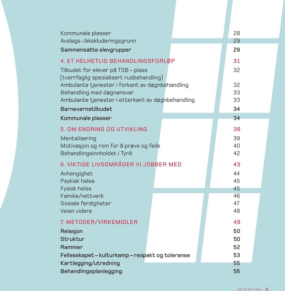 Ambulante tjenester i etterkant av døgnbehandling 33 Barnevernstilbudet 34 Kommunale plasser 34 5.