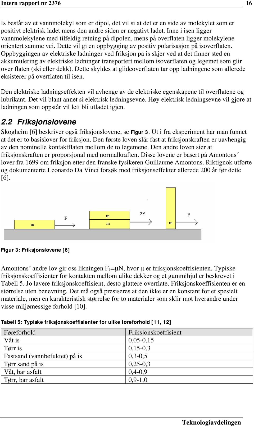 Oppbyggingen av elektriske ladninger ved friksjon på is skjer ved at det finner sted en akkumulering av elektriske ladninger transportert mellom isoverflaten og legemet som glir over flaten (ski