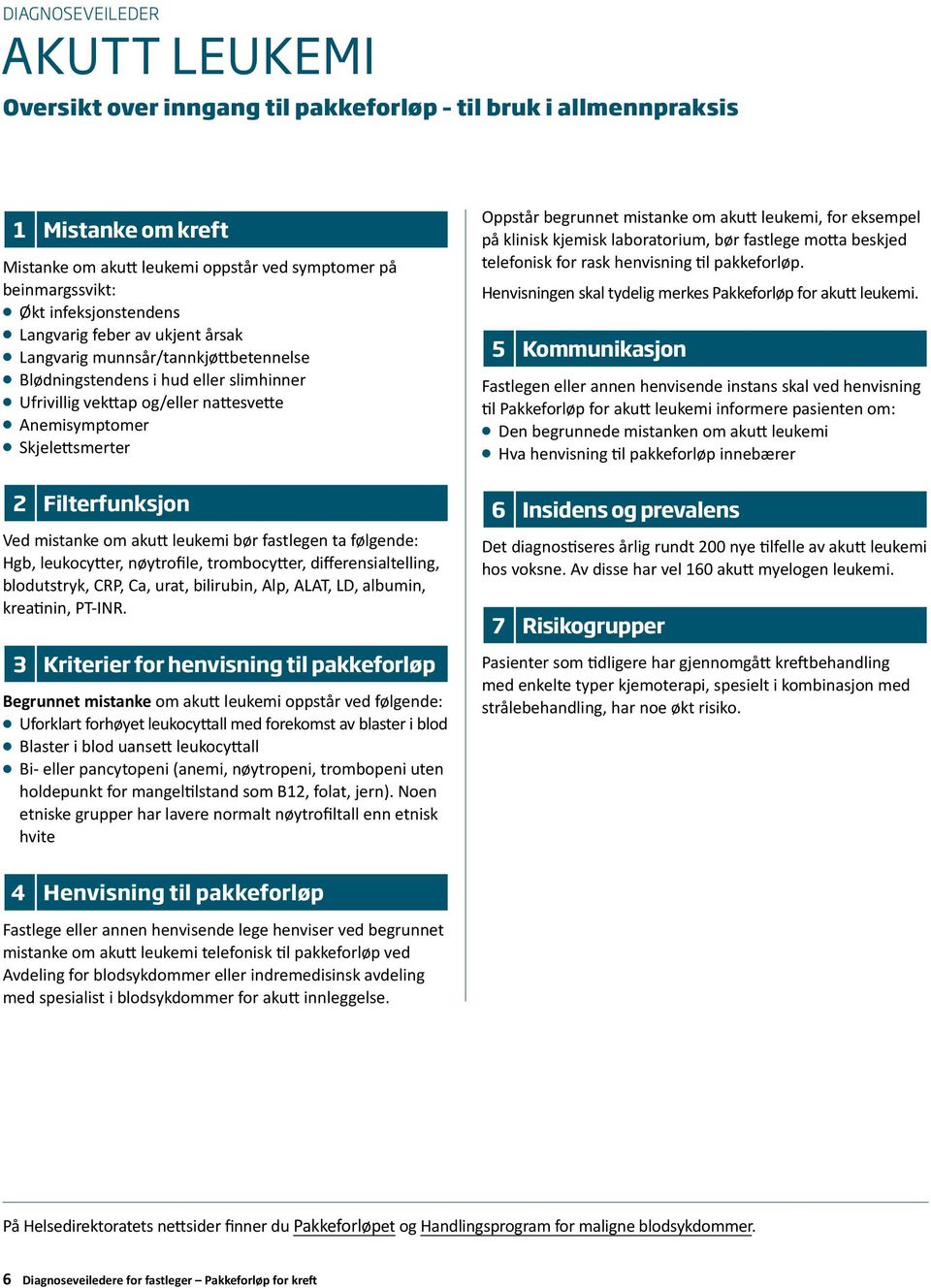 differensialtelling, blodutstryk, CRP, Ca, urat, bilirubin, Alp, ALAT, LD, albumin, kreatinin, PT-INR.