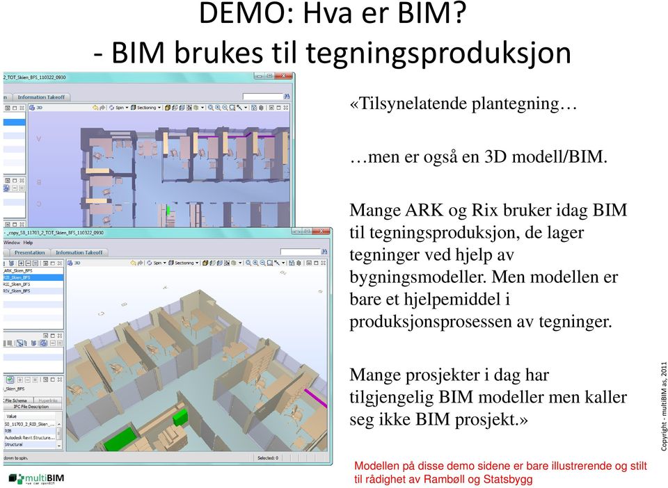 Men modellen er bare et hjelpemiddel i produksjonsprosessen av tegninger.