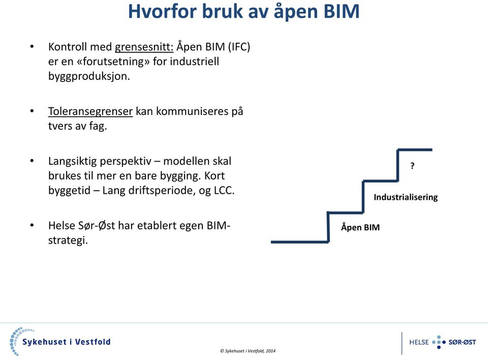 Langsiktig perspektiv modellen skal brukes til mer en bare bygging.