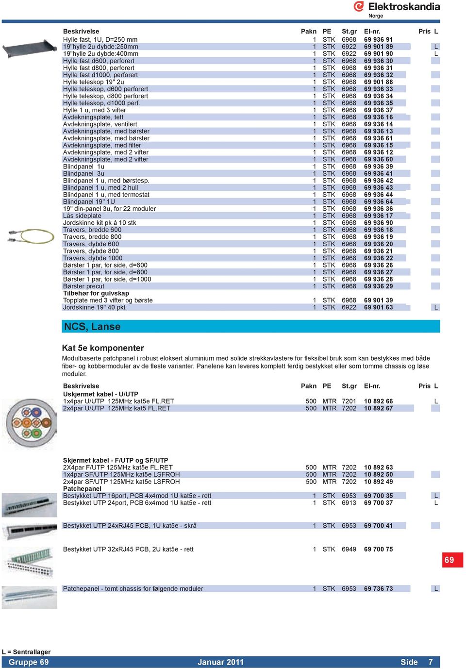 d800 perforert 1 STK 6968 69 936 34 Hylle teleskop, d1000 perf.