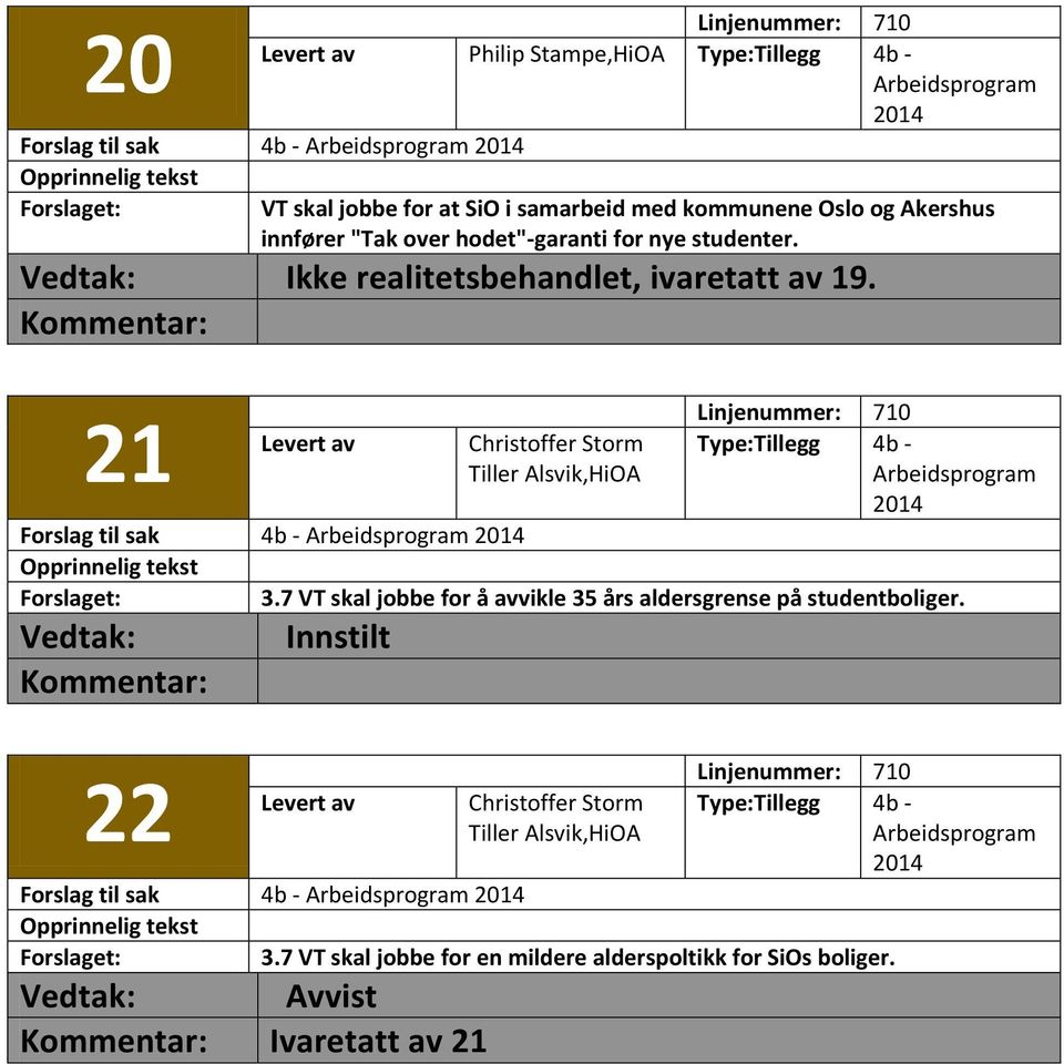21 Linjenummer: 710 Christoffer Storm Tiller Alsvik,HiOA 3.