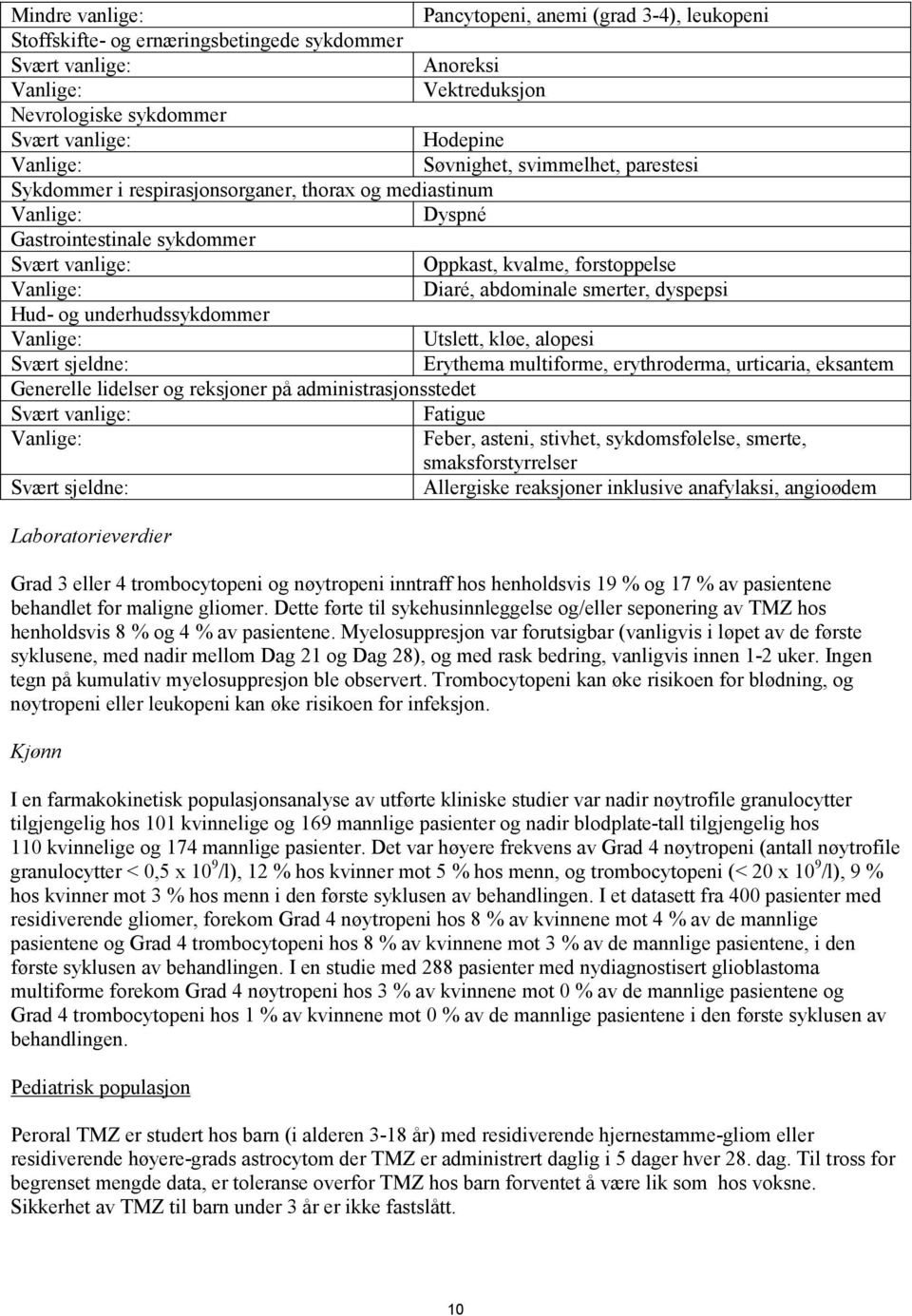 underhudssykdommer Utslett, kløe, alopesi Svært sjeldne: Erythema multiforme, erythroderma, urticaria, eksantem Generelle lidelser og reksjoner på administrasjonsstedet Svært vanlige: Fatigue Feber,