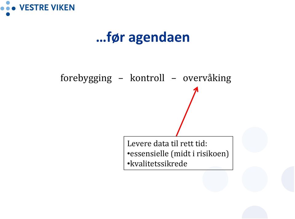 data til rett tid: