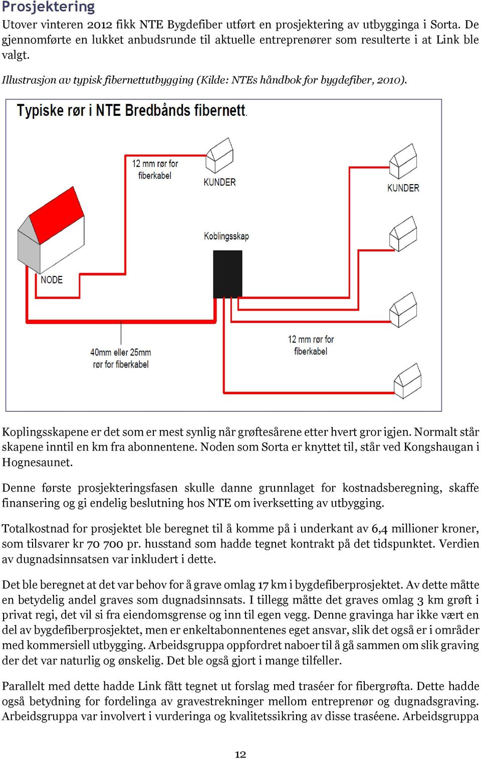 Koplingsskapene er det som er mest synlig når grøftesårene etter hvert gror igjen. Normalt står skapene inntil en km fra abonnentene.