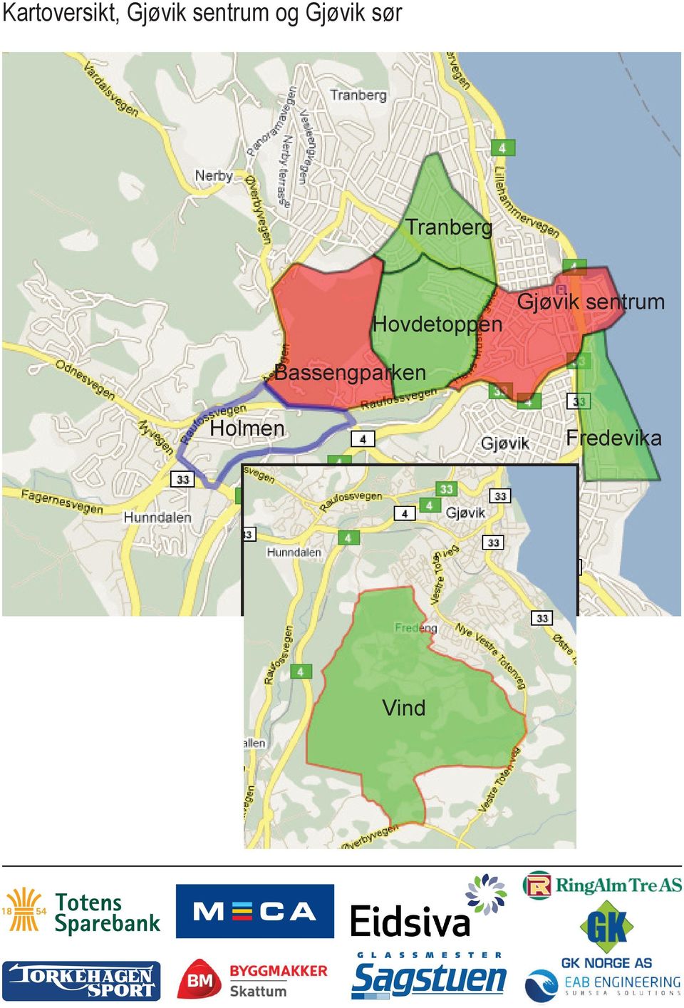 Hovdetoppen Gjøvik sentrum