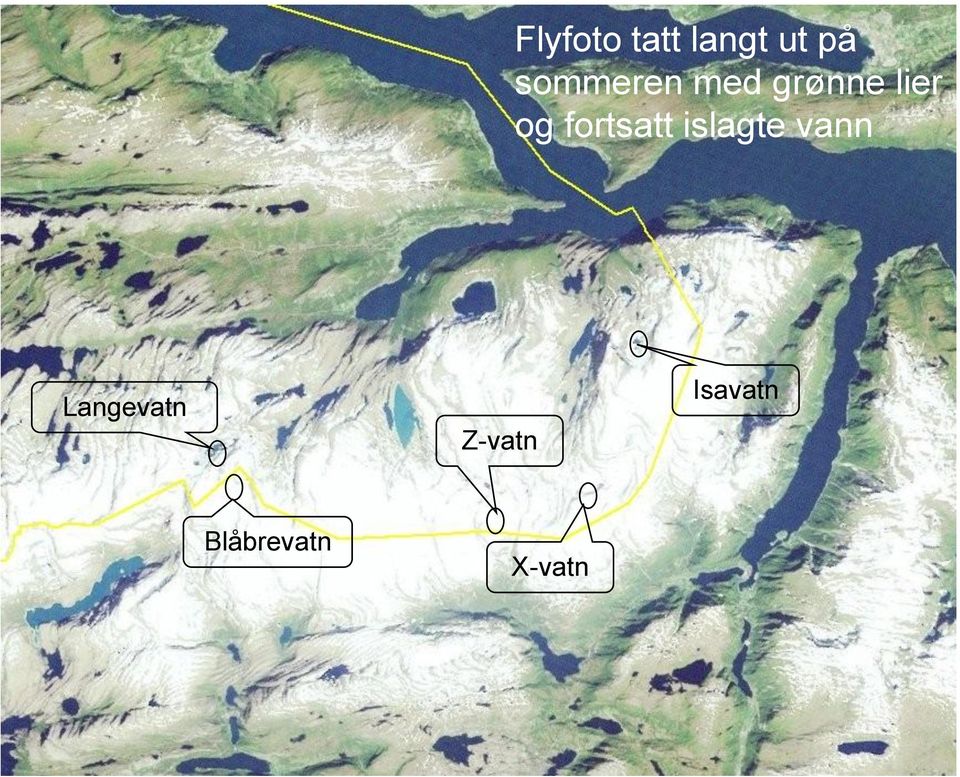 fortsatt islagte vann