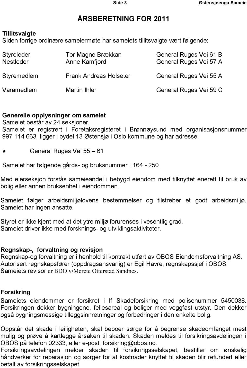 består av 24 seksjoner.