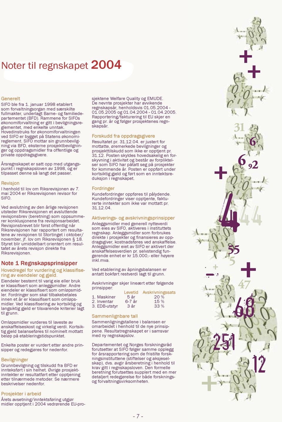 SIFO mottar sin grunnbevilgning via BFD, eksterne prosjektbevilgninger og oppdragsmidler fra offentlige og private oppdragsgivere.