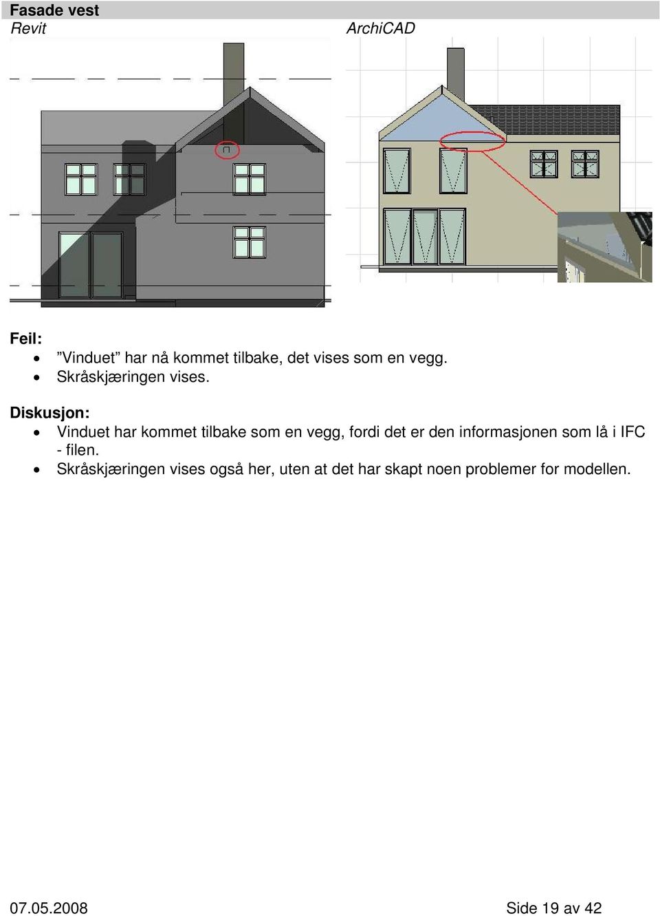 Vinduet har kommet tilbake som en vegg, fordi det er den informasjonen som