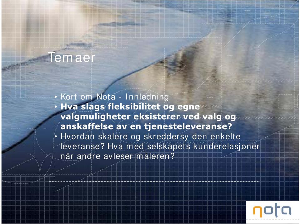 tjenesteleveranse?