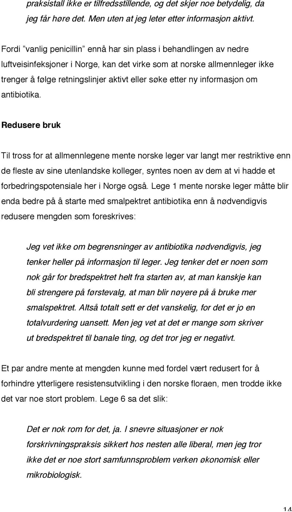 informasjon om antibiotika.