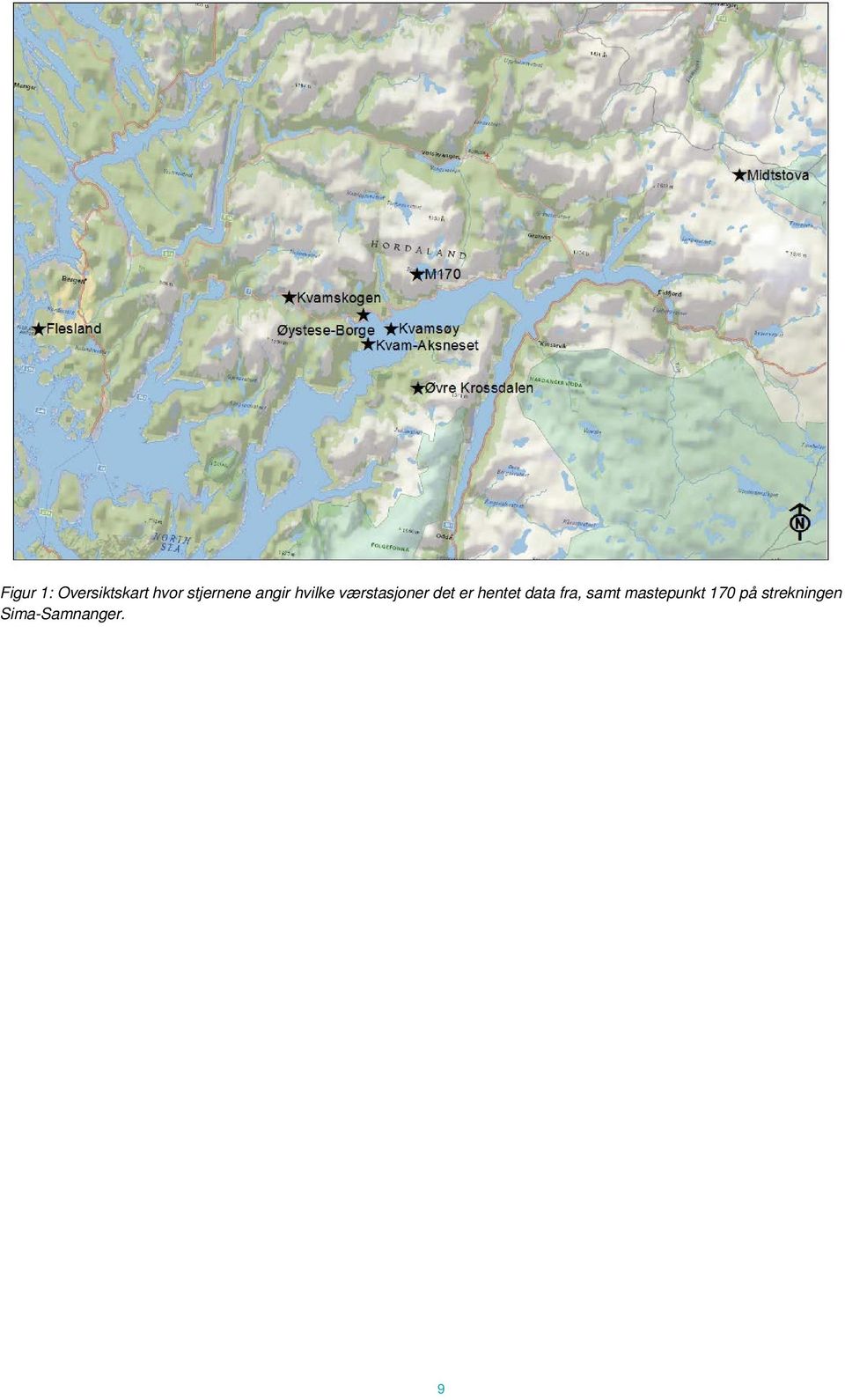 værstasjoner det er hentet data