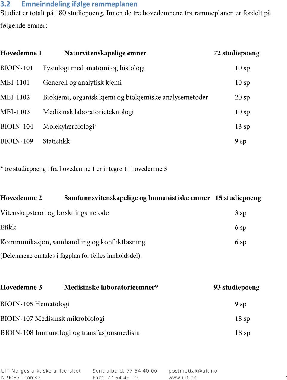 (Delemnene omtales i fagplan for felles innholdsdel).