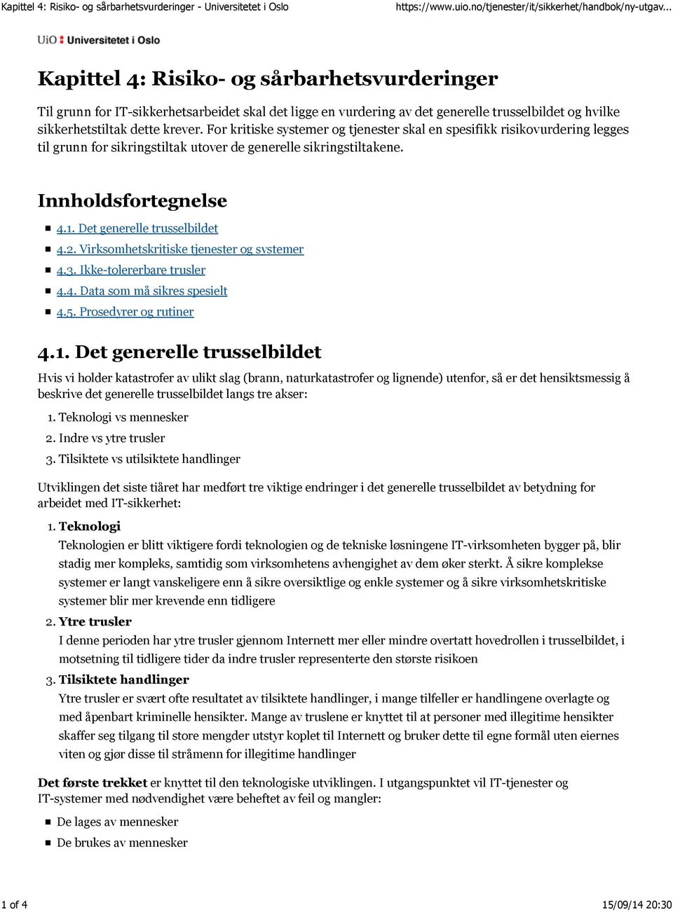 Innholdsfortegnelse 4.1.