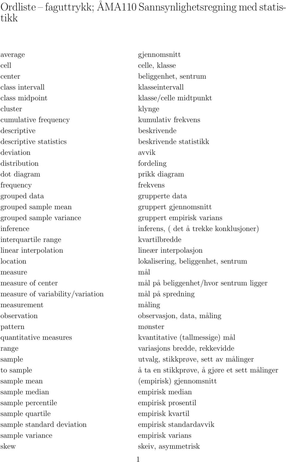 variability/variation measurement observation pattern quantitative measures range sample to sample sample mean sample median sample percentile sample quartile sample standard deviation sample