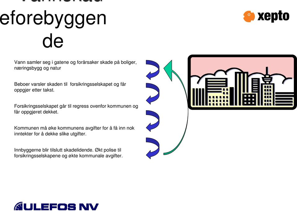 Forsikringsselskapet går til regress ovenfor kommunen og får oppgjøret dekket.