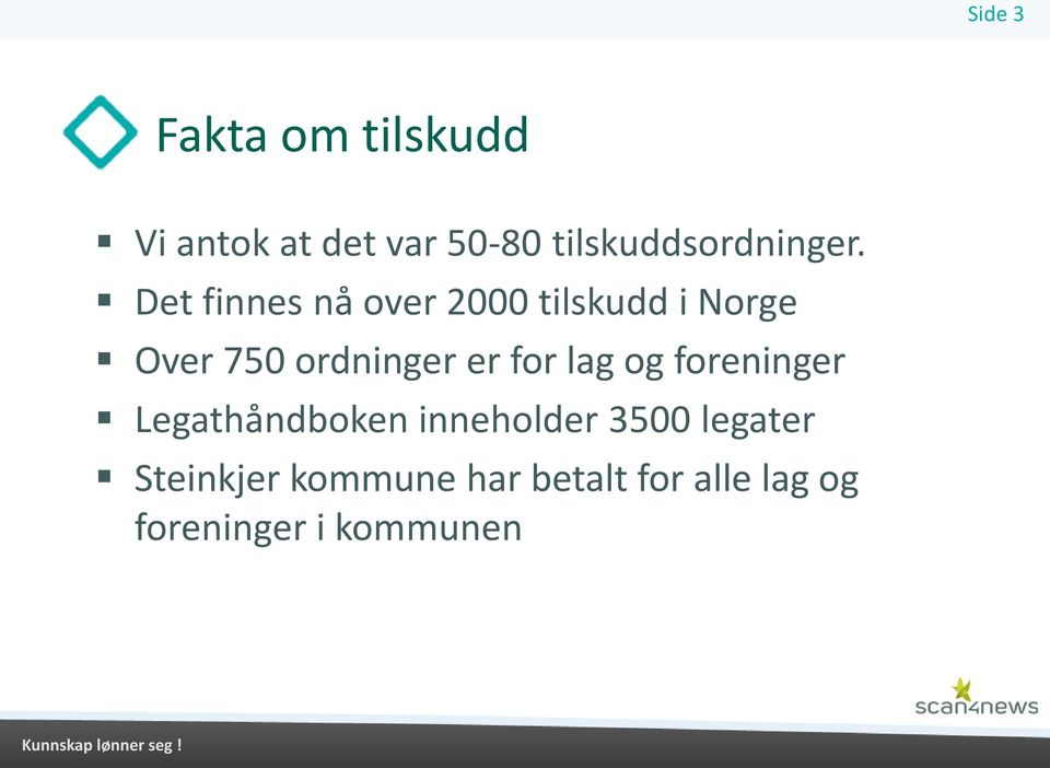 og foreninger Legathåndboken inneholder 3500 legater Steinkjer kommune
