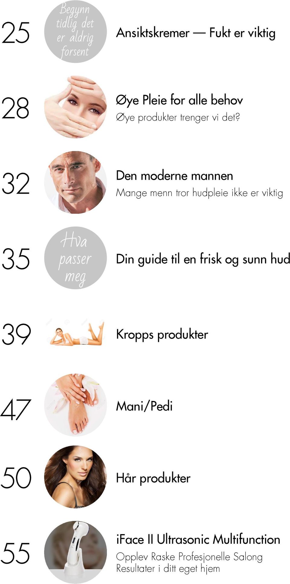 32 Den moderne mannen Mange menn tror hudpleie ikke er viktig 35 Hva passer meg Din guide til en