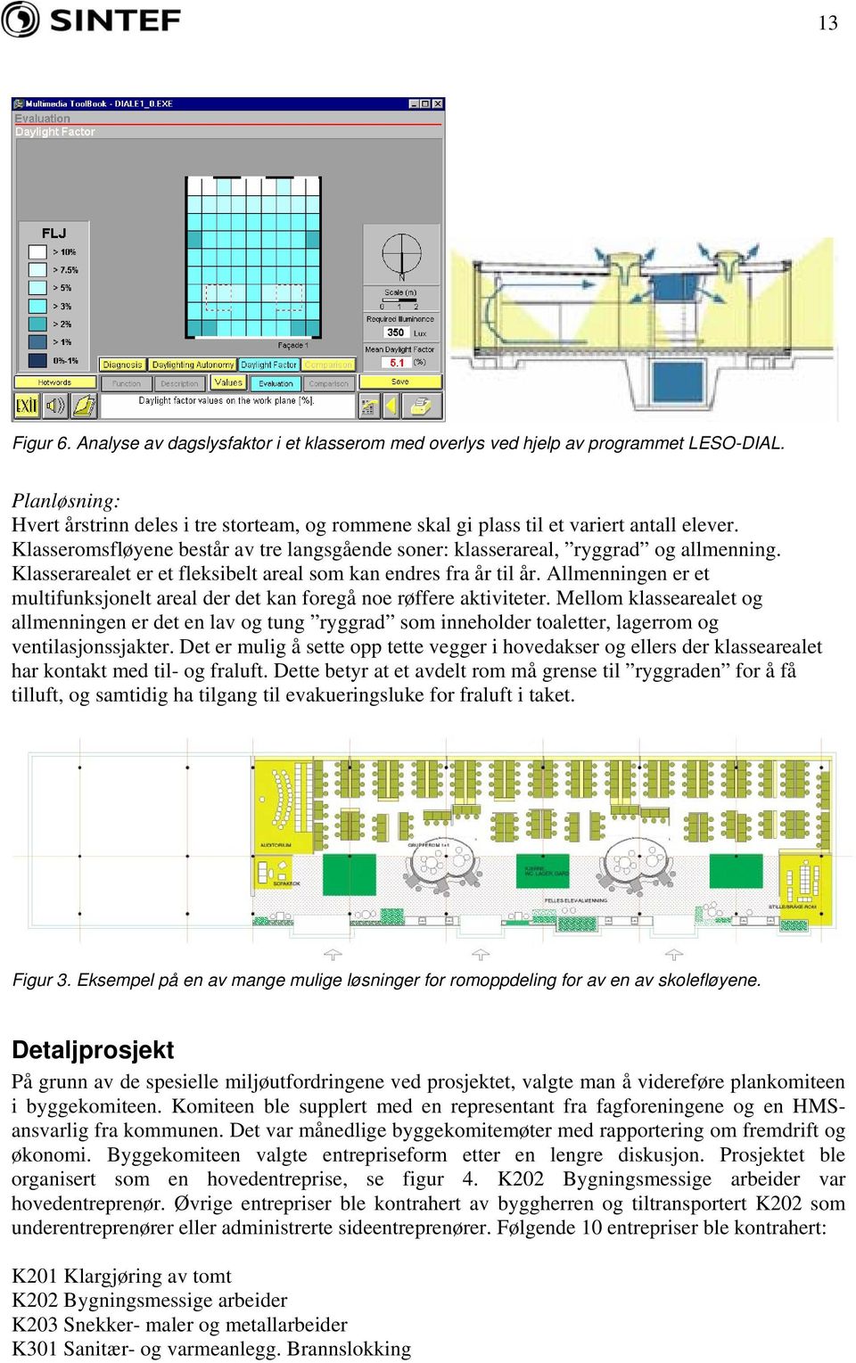 Klasserarealet er et fleksibelt areal som kan endres fra år til år. Allmenningen er et multifunksjonelt areal der det kan foregå noe røffere aktiviteter.