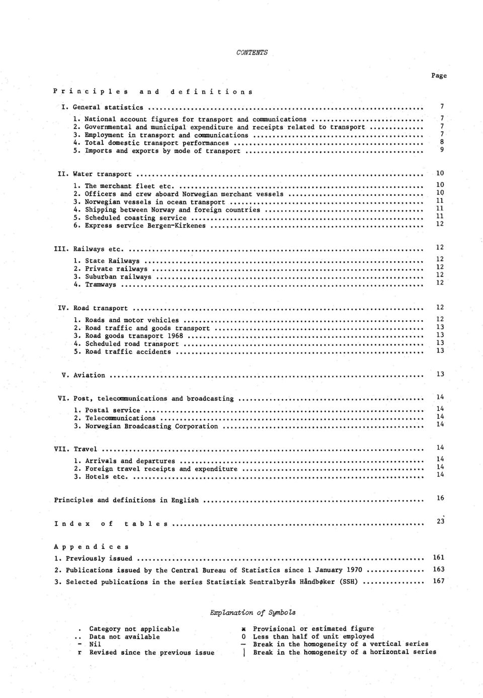 Imports and exports by mode of transport 7 7 7 7 8 9 II. Water transport 10 1. The merchant fleet etc. 2. Officers and crew aboard Norwegian merchant vessels 3. Norwegian vessels in ocean transport.