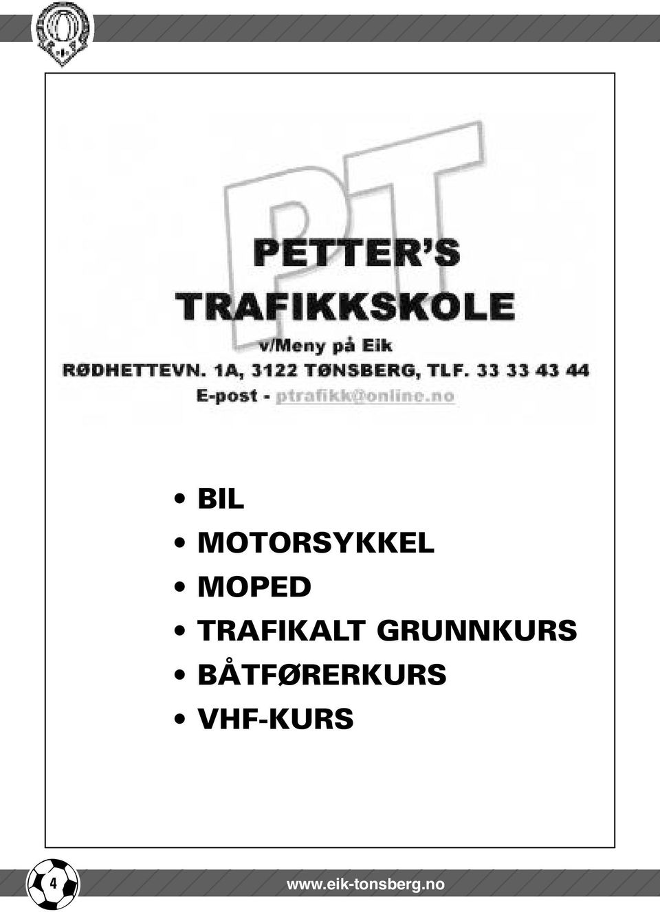 BÅTFØRERKURS VHF-KURS