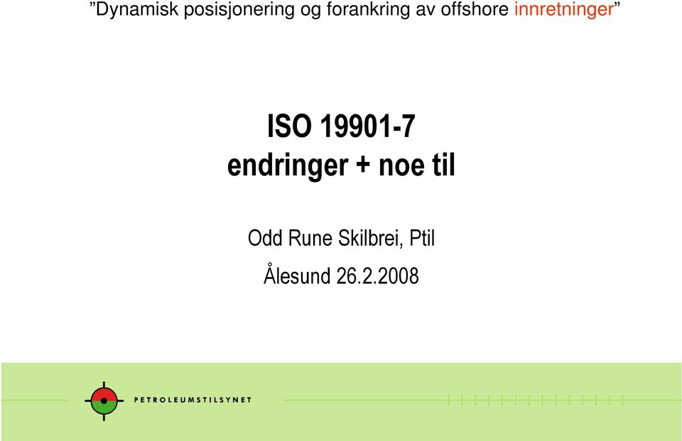 innretninger ISO 19901-7