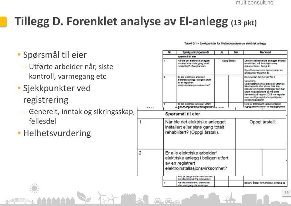 eier - Utførte arbeider når, siste kontroll, varmegang