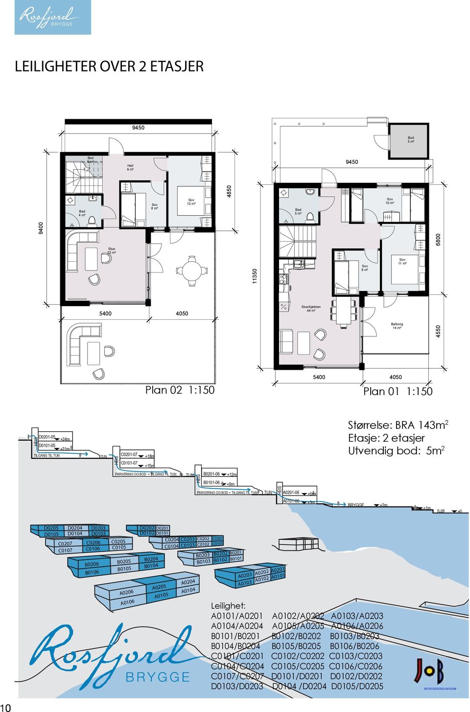 TUN B0201-06 +12m B0101-06 +9m PARKERING OG BOD + TILGANG TIL TUN TUN A0201-06 +6m A0101-06 +3m BRYGGE +2m +1m SJØ +0 D0205 D0204 D0203 D0105 D0104 D0103 C0207 C0206 C0205 C0107 C0106 C0105 D0202