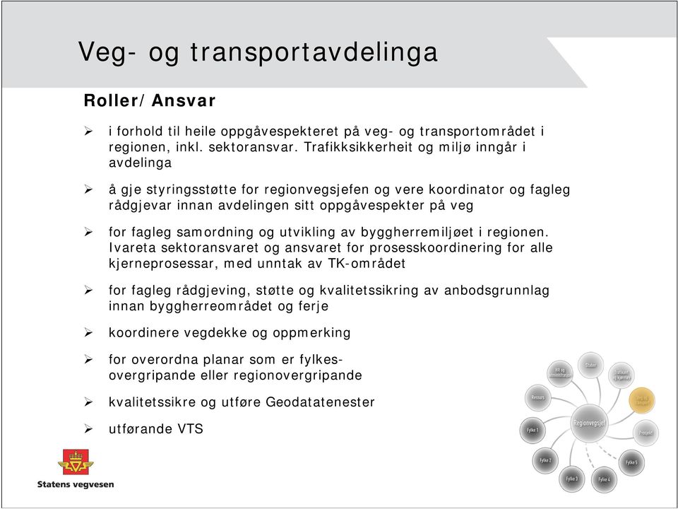 samordning og utvikling av byggherremiljøet i regionen.