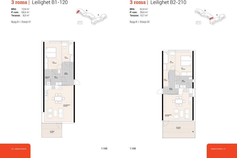 69,4m2 8,5m2 KRIS ygg 01 RINKSVINGEN ygg S 02 ntall erom: ntall /WC: 2 1 RINK ygg 17.06.