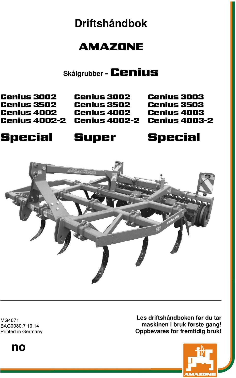 4003 Cenius 4003-2 Special Super Special MG4071 BAG0080.7 10.