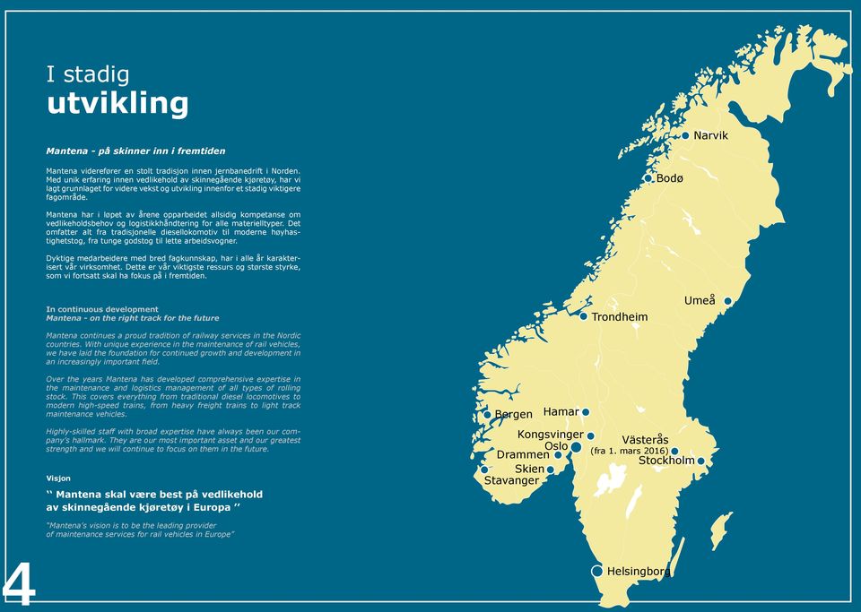 Bodø Mantena har i løpet av årene opparbeidet allsidig kompetanse om vedlikeholdsbehov og logistikkhåndtering for alle materielltyper.