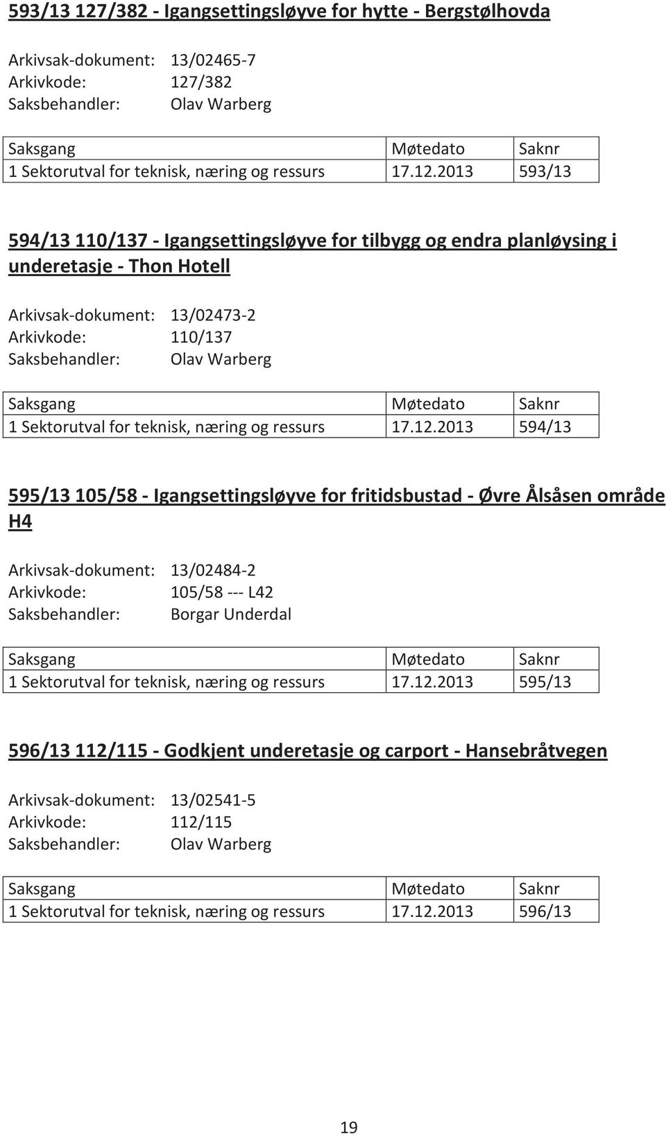 /382 1 Sektorutval for teknisk, næring og ressurs 17.12.