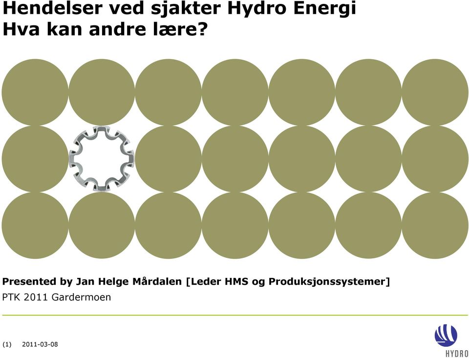 Presented by Jan Helge Mårdalen [Leder