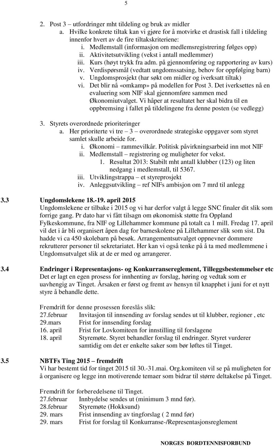 Verdispørsmål (vedtatt ungdomssatsing, behov for oppfølging barn) v. Ungdomsprosjekt (har søkt om midler og iverksatt tiltak) vi. Det blir nå «omkamp» på modellen for Post 3.