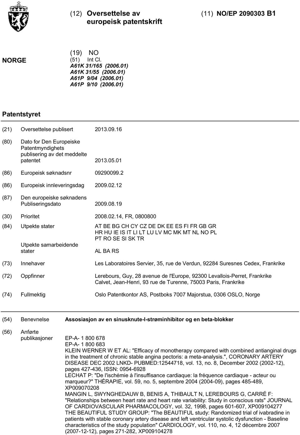 2 (86) Europeisk innleveringsdag 09.02.