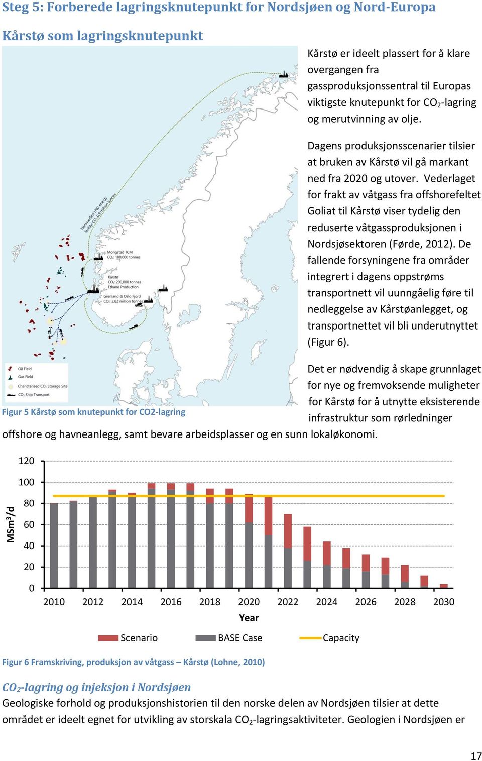Vederlaget for frakt av våtgass fra offshorefeltet Goliat til Kårstø viser tydelig den reduserte våtgassproduksjonen i Nordsjøsektoren (Førde, 2012).