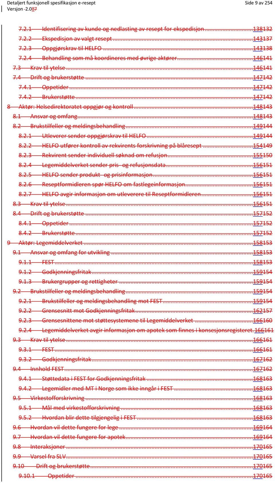 ..147142 8 Aktør: Helsedirektoratet oppgjør og kontroll...148143 8.1 Ansvar og omfang...148143 8.2 Brukstilfeller og meldingsbehandling...149144 8.2.1 Utleverer sender oppgjørskrav til HELFO...149144 8.2.2 HELFO utfører kontroll av rekvirents forskrivning på blåresept.