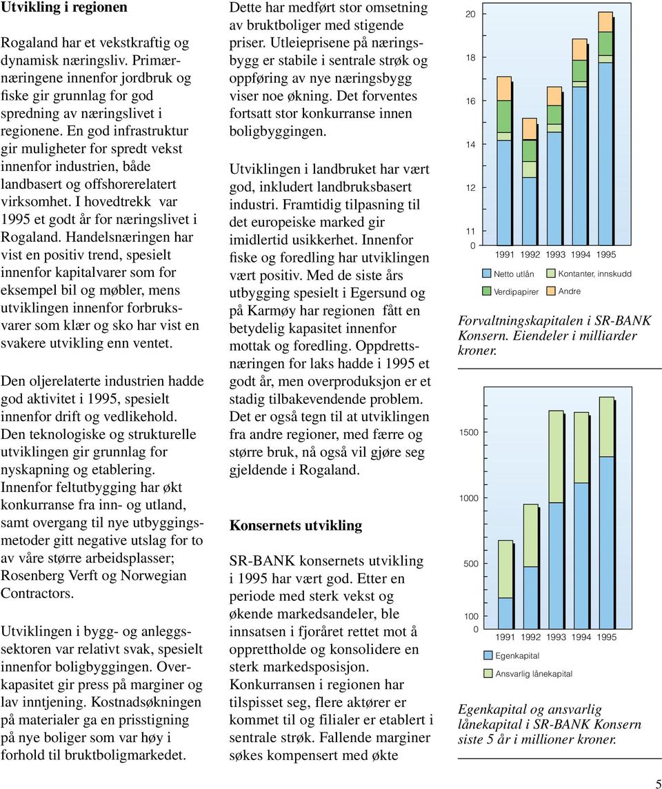 Handelsnæringen har vist en positiv trend, spesielt innenfor kapitalvarer som for eksempel bil og møbler, mens utviklingen innenfor forbruksvarer som klær og sko har vist en svakere utvikling enn